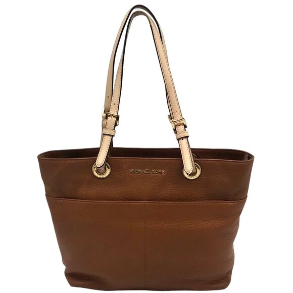 Michael Kors Acorn Pebbled Leather Medium Bedford Tote - Picture 1 of 12